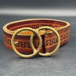 Vintage Leather Bohemian Western Tool Belt Cowgirl Hippie